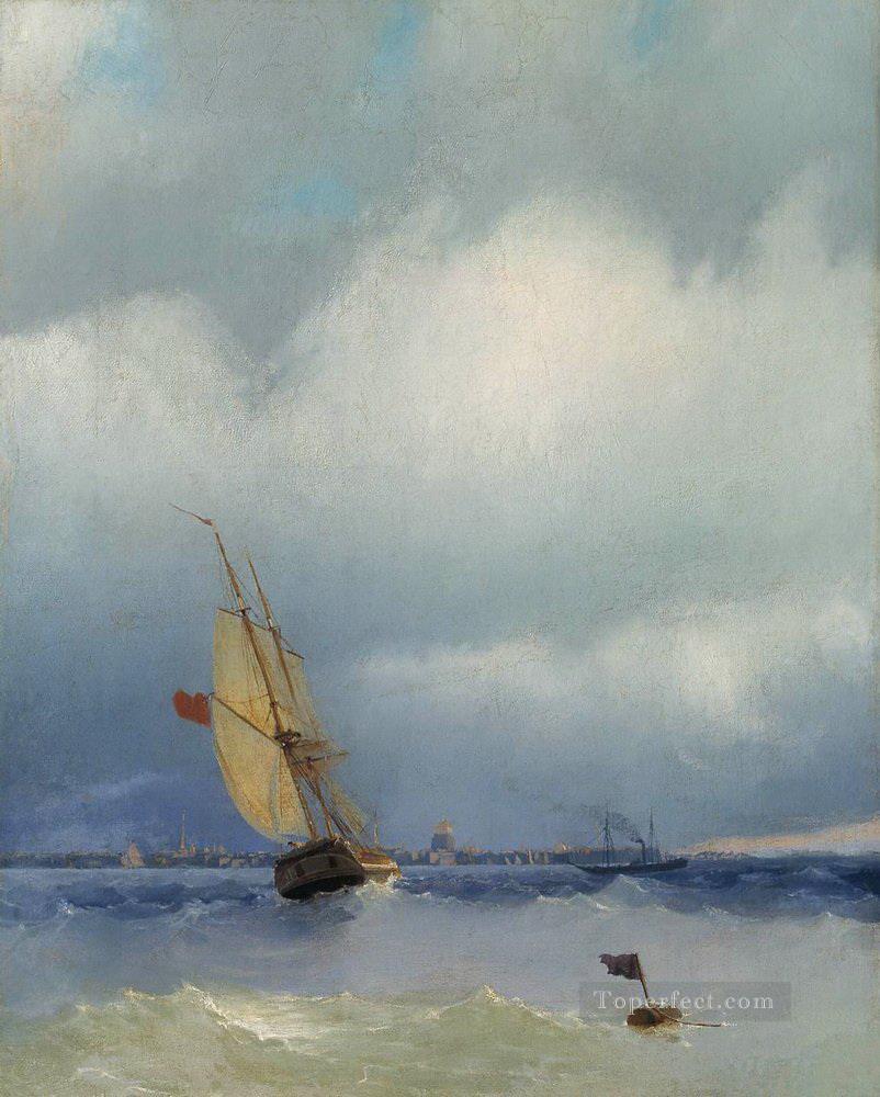 neva Romantic Ivan Aivazovsky Russian Oil Paintings